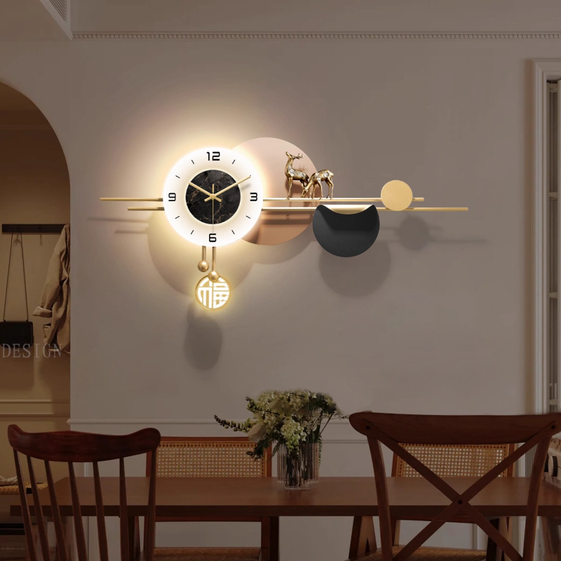 Luxury Lifestyle Homes - Light Luxury Interior Wall Clocks Led