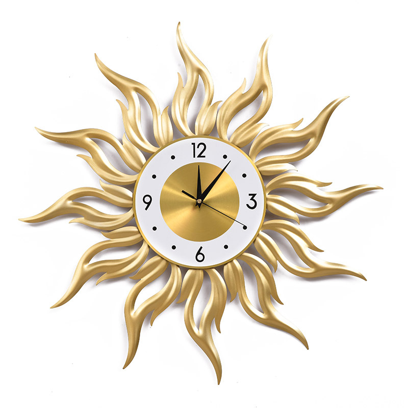 Luxury Lifestyle Homes - Nordic Gold Wall Clock Living Room