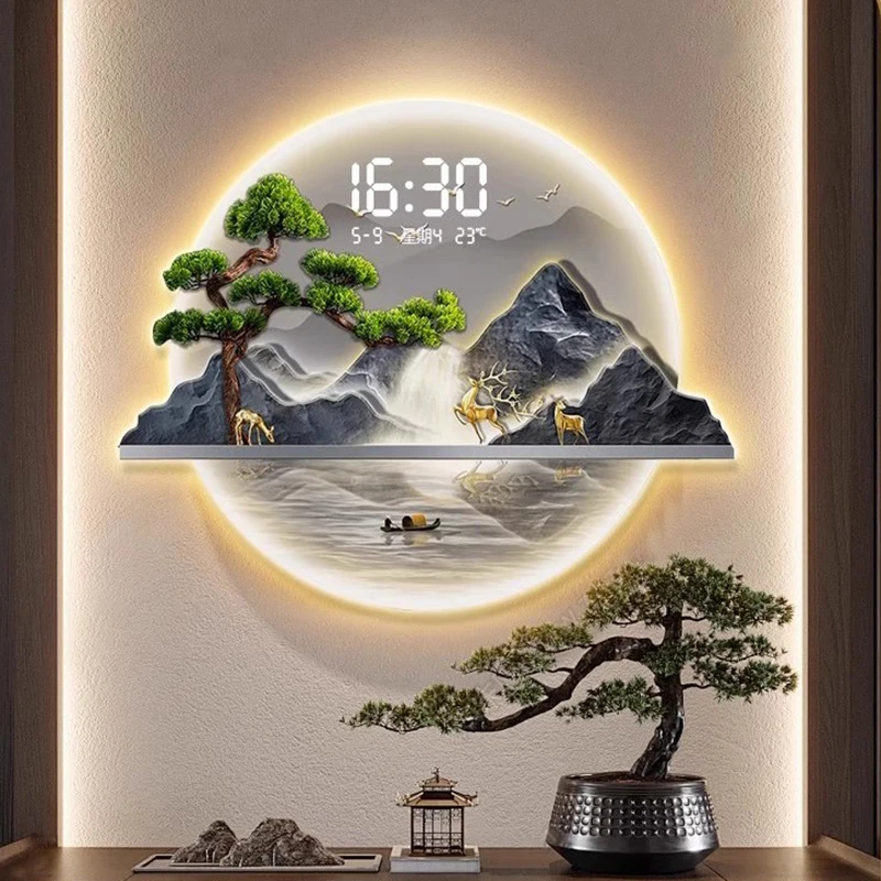 Chinese Style Design Wall Cloc - Luxury Lifestyle Homes 评论和价格